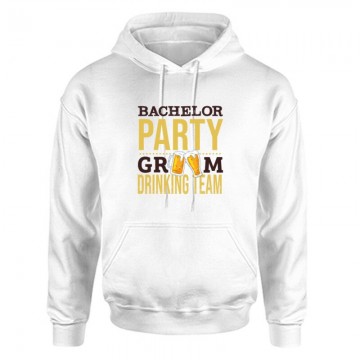 Bachelor Party Groom Drinking Team Unisex Kapucnis Pulcsi