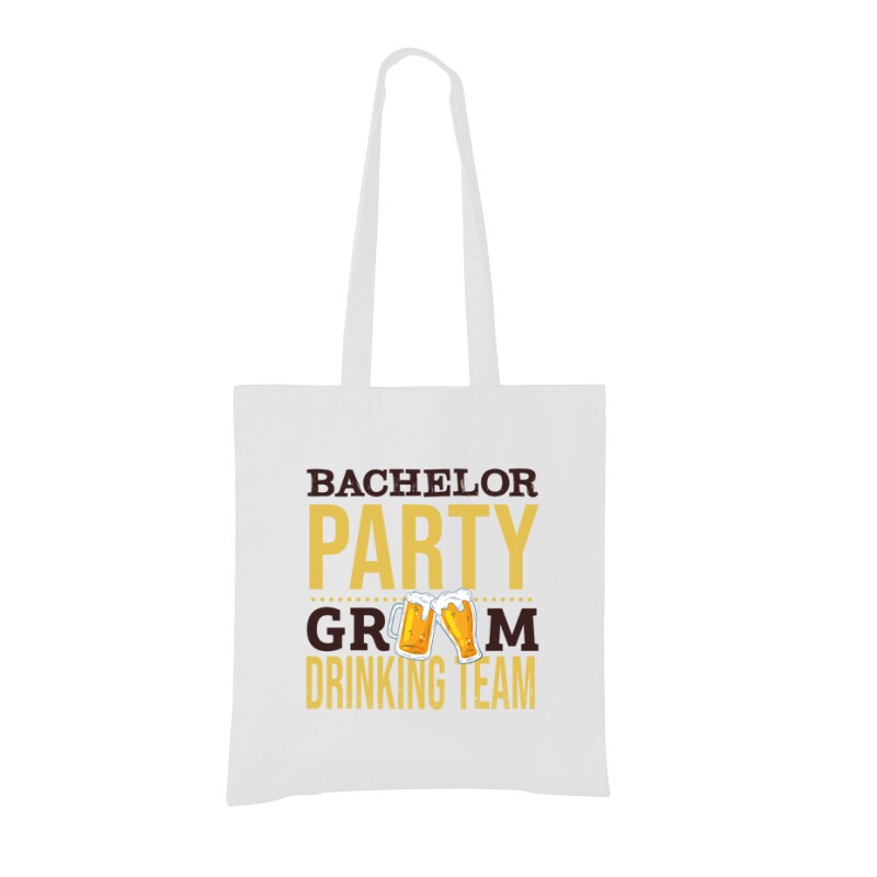 Bachelor Party Groom Drinking Team Bevásárló Táska