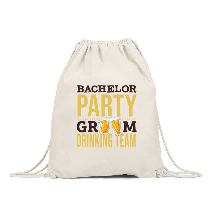 Bachelor Party Groom Drinking Team Hátizsák