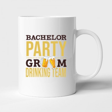 Bachelor Party Groom Drinking Team Bögre