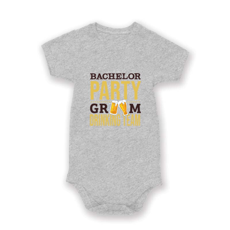 Bachelor Party Groom Drinking Team Baby Body