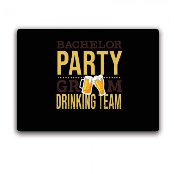 Bachelor Party Groom Drinking Team Egérpad