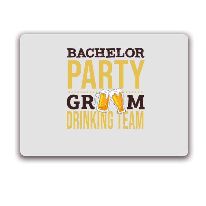 Bachelor Party Groom Drinking Team Egérpad