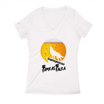 Legénybúcsú Farkasfalka Női V Kivágott póló