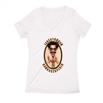 Borat Legénybúcsú Női V Kivágott póló