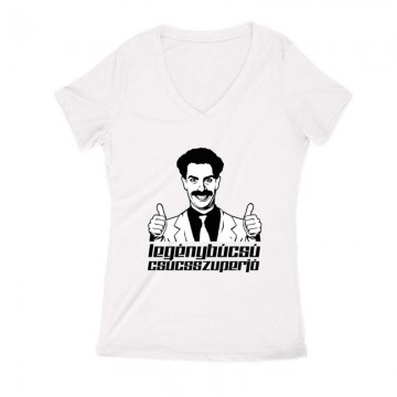 Borat 2 legénybúcsú Női V Kivágott póló