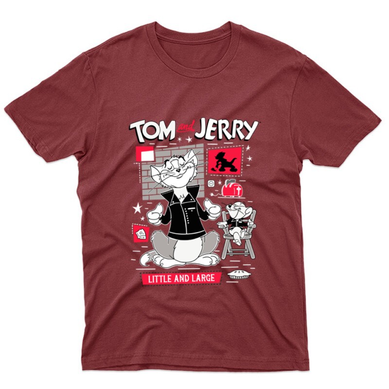 Tom & Jerry Little and Large Unisex Póló