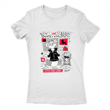 Tom & Jerry Little and Large Női Póló