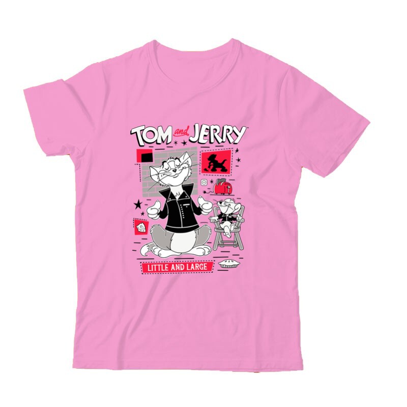 Tom & Jerry Little and Large Gyermek Póló