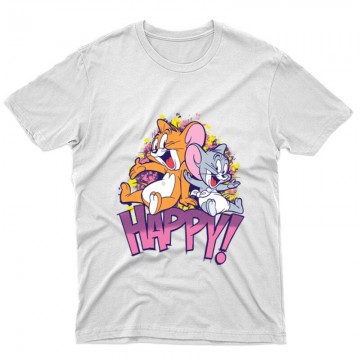 Tom & Jerry Happy Unisex Póló