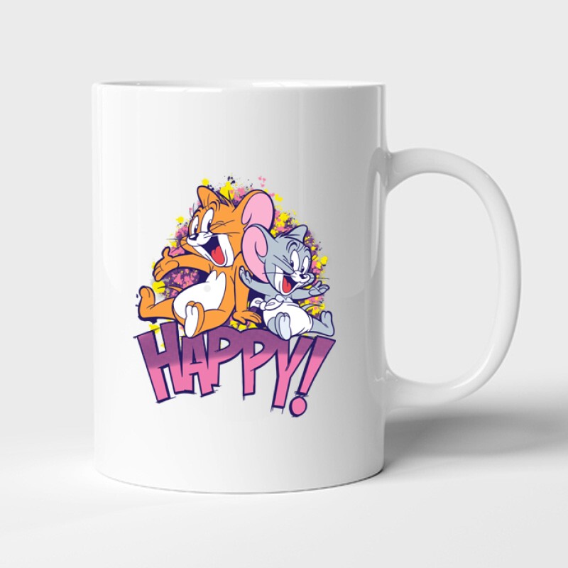 Tom & Jerry Happy Bögre