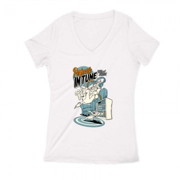 Perfectly In Tune Női V Kivágott póló