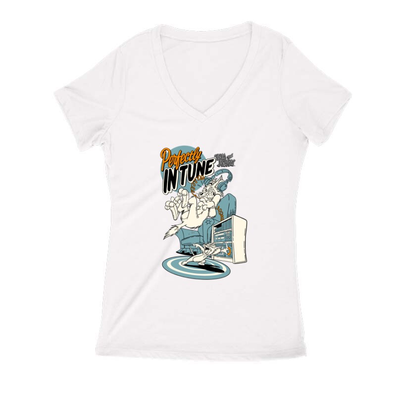 Perfectly In Tune Női V Kivágott póló