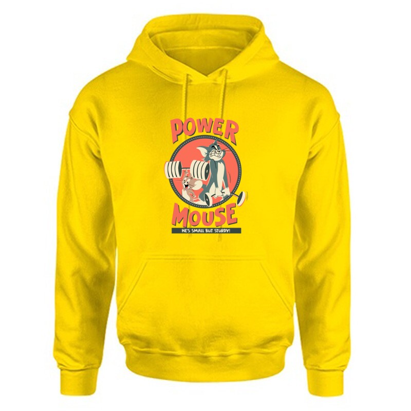 Power Mouse Unisex Kapucnis Pulcsi