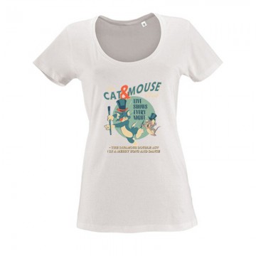 Cat Mouse Club Női O Nyakú Póló