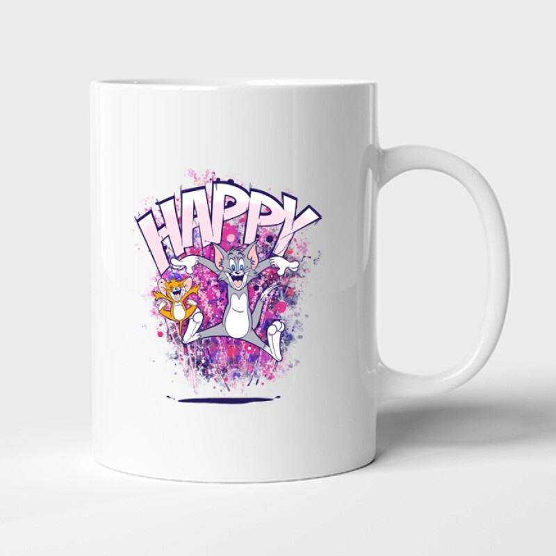 Tom & Jerry Happy 2 Bögre