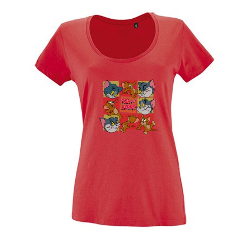 Tom & Jerry Moments Női O Nyakú Póló