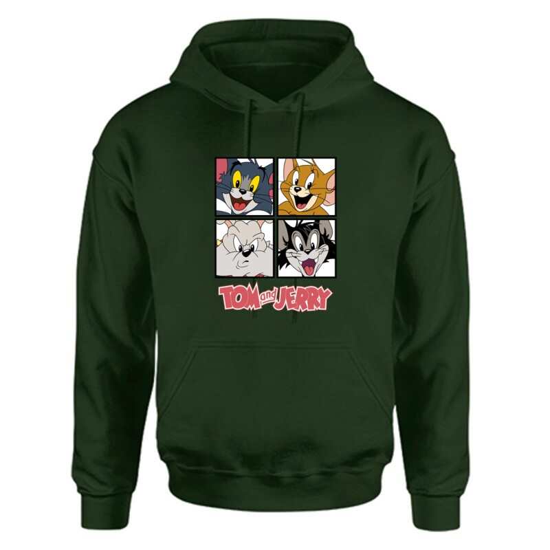 Tom & Jerry Together Unisex Kapucnis Pulcsi