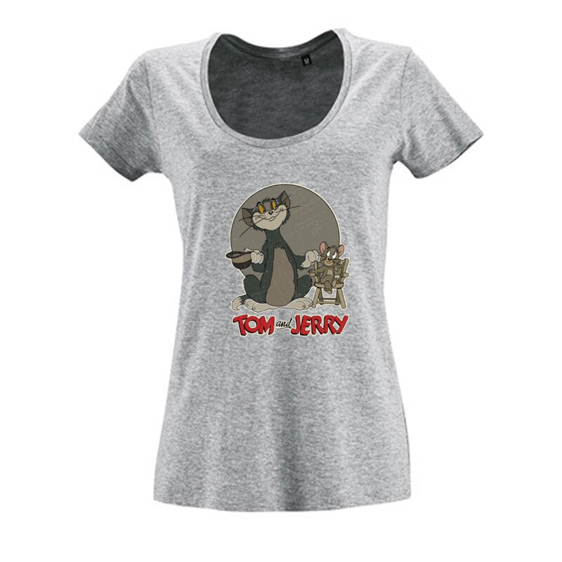Tom & Jerry Retro Női O Nyakú Póló