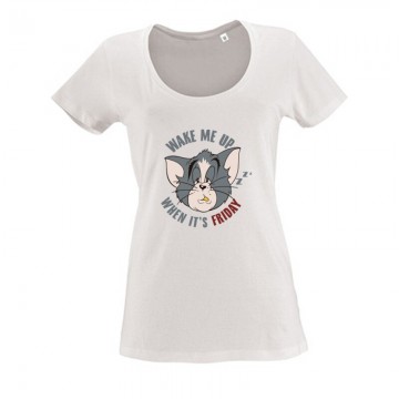 Wake Me Up When It's Friday Női O Nyakú Póló