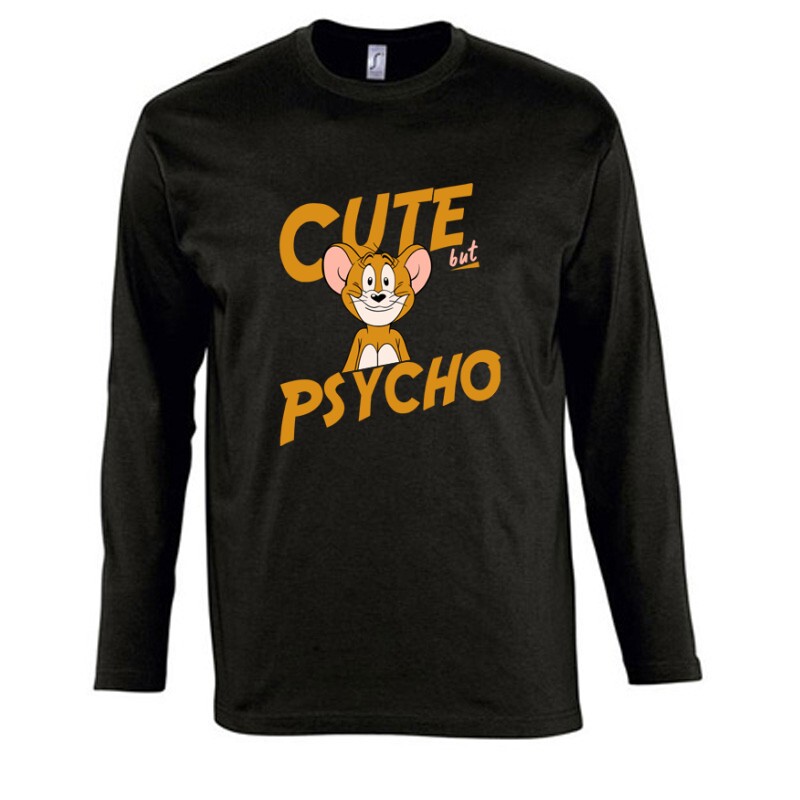 Cute by Psycho Hosszú Ujjú Póló