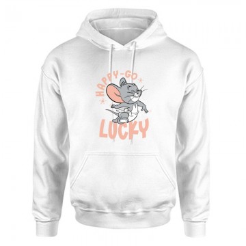 Happy Go Lucky Unisex Kapucnis Pulcsi