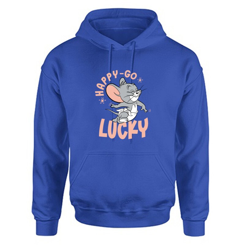 Happy Go Lucky Unisex Kapucnis Pulcsi