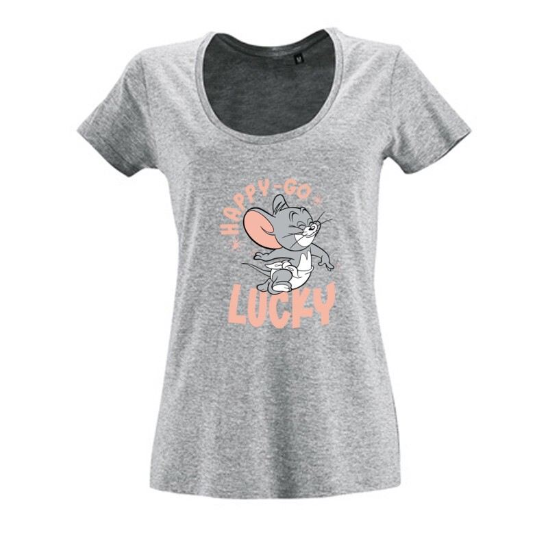 Happy Go Lucky Női O Nyakú Póló