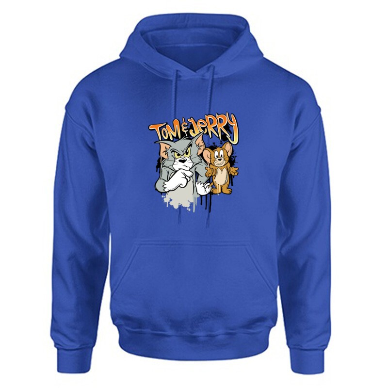 Tom & Jerry graffiti Unisex Kapucnis Pulcsi