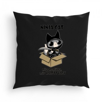Ninja Cat Mire meglátsz már halott vagy Párna