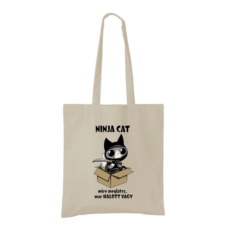 Ninja Cat Mire meglátsz már halott vagy Bevásárló Táska