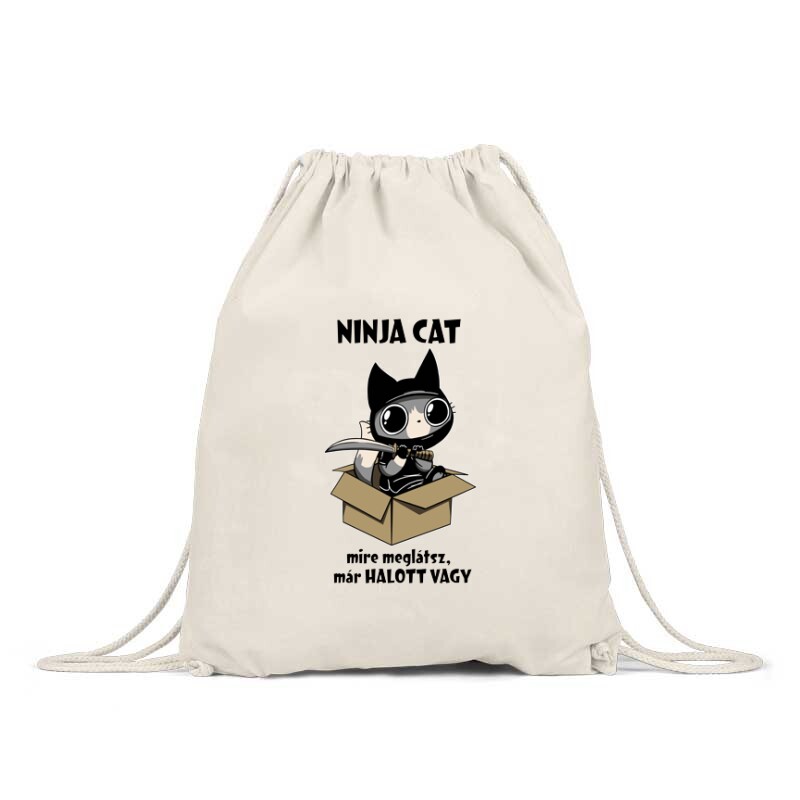 Ninja Cat Mire meglátsz már halott vagy Hátizsák