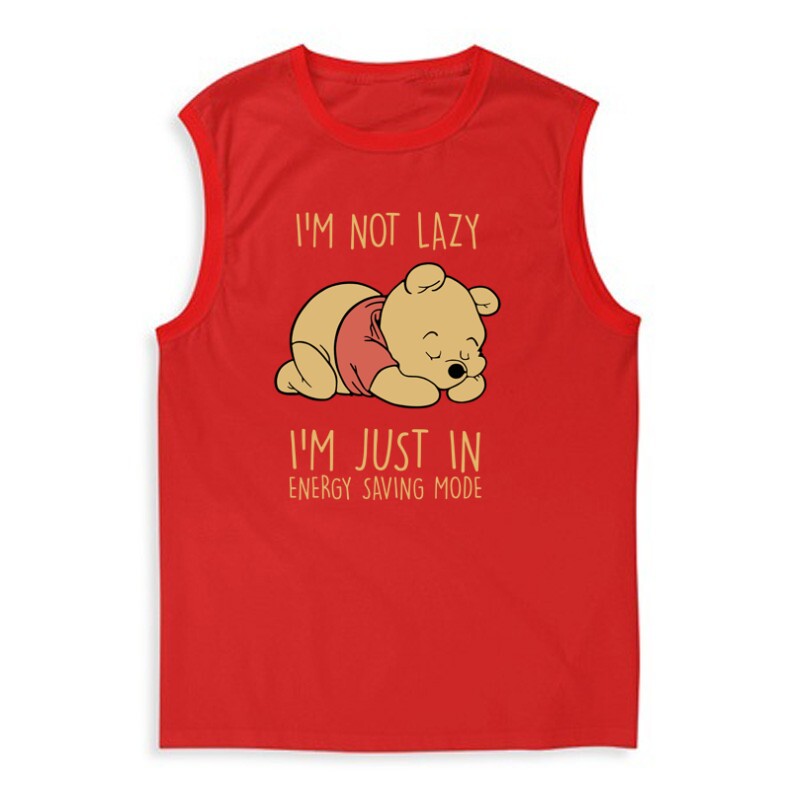 I'm not lazy Winnie pooh Férfi Trikó