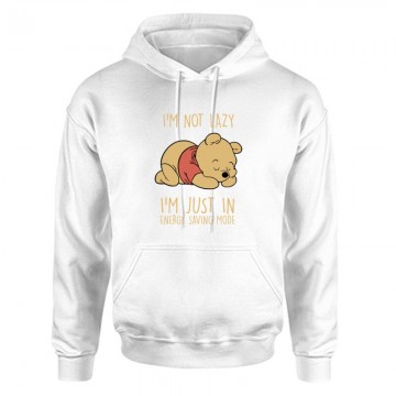 I'm not lazy Winnie pooh Unisex Kapucnis Pulcsi