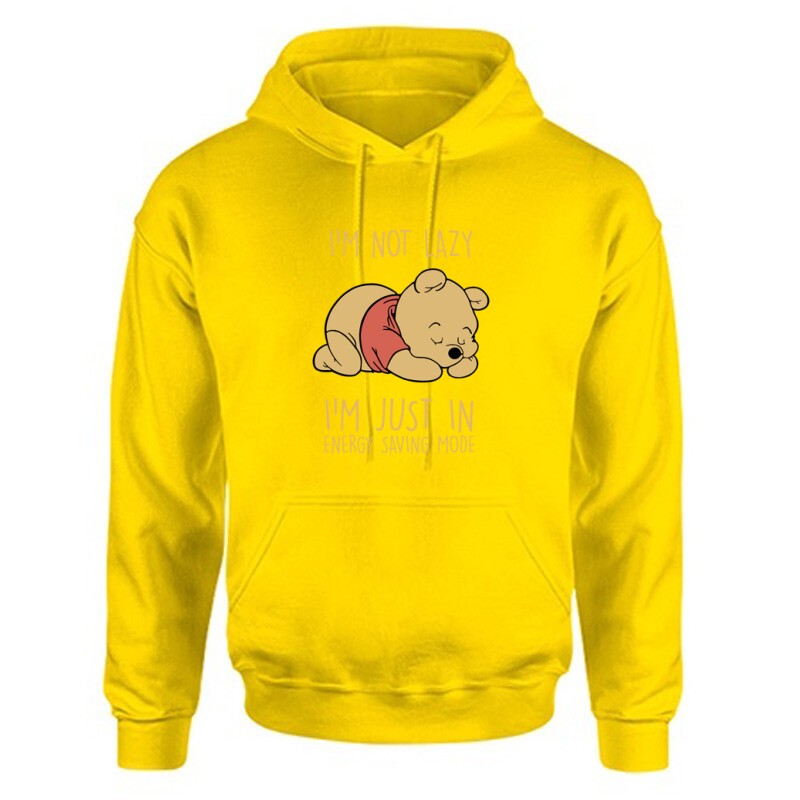 I'm not lazy Winnie pooh Unisex Kapucnis Pulcsi