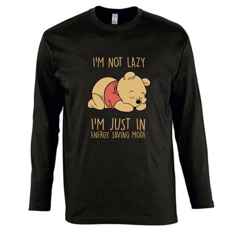 I'm not lazy Winnie pooh Hosszú Ujjú Póló