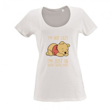 I'm not lazy Winnie pooh Női O Nyakú Póló