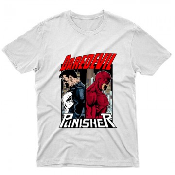 Daredevil vs Punisher Unisex Póló