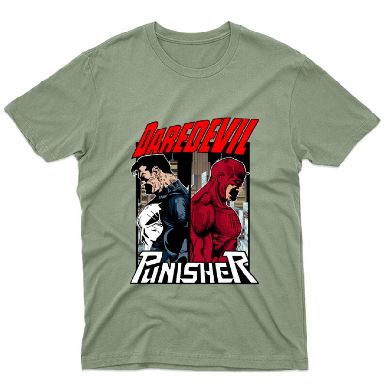 Daredevil vs Punisher Unisex Póló
