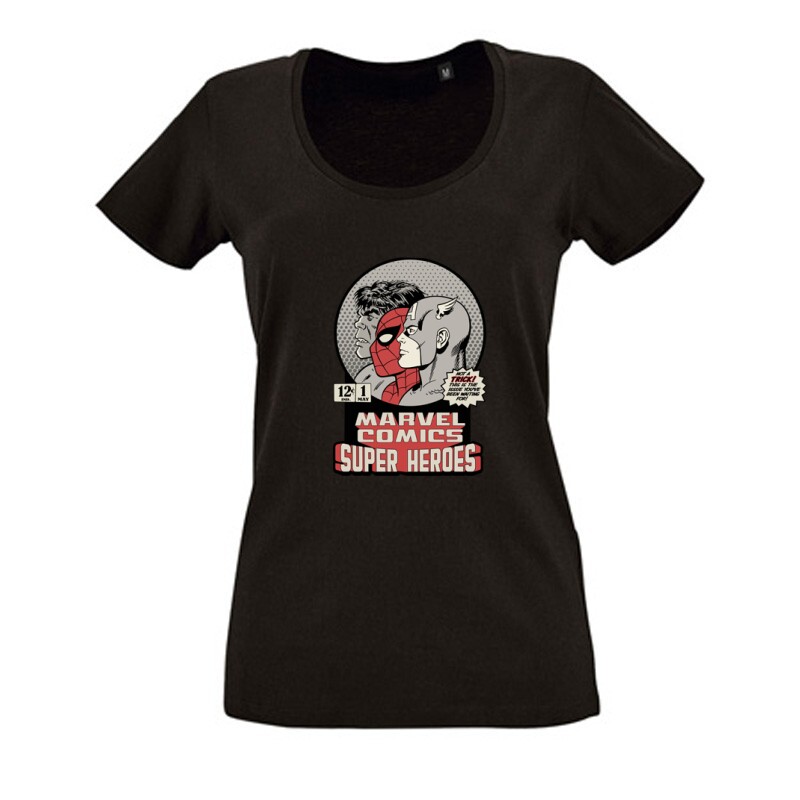 Superhero Női O Nyakú Póló