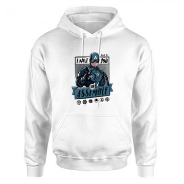 I want you Assemble Unisex Kapucnis Pulcsi