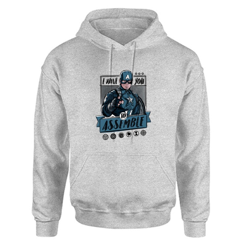 I want you Assemble Unisex Kapucnis Pulcsi