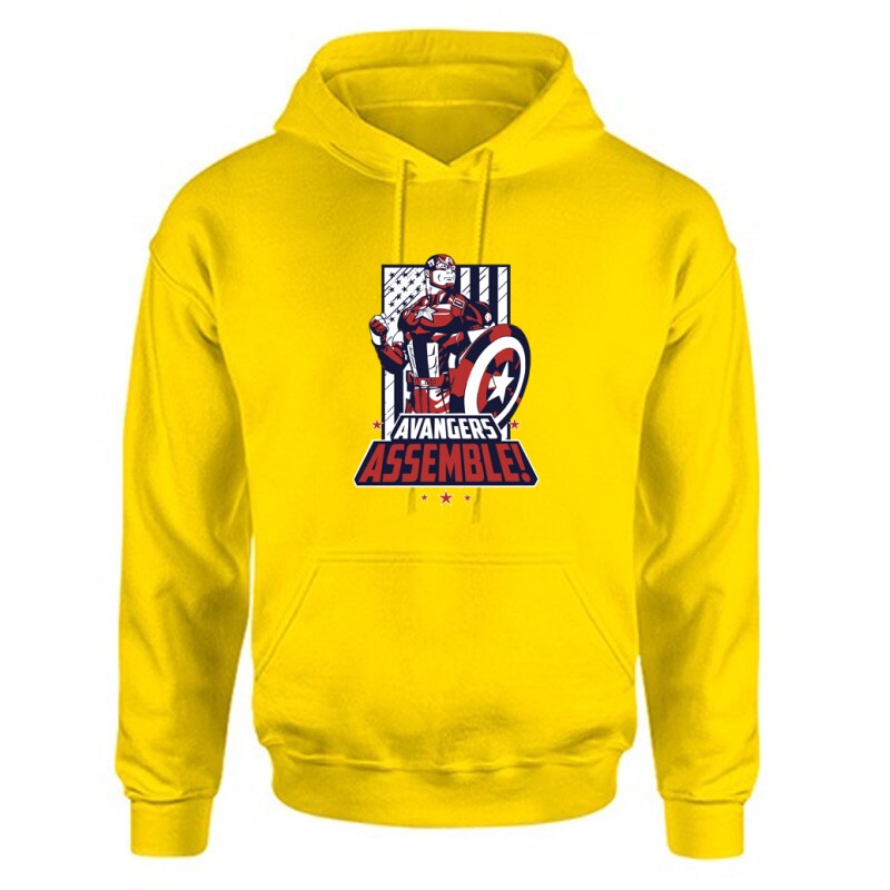 Avangers Assemble Unisex Kapucnis Pulcsi