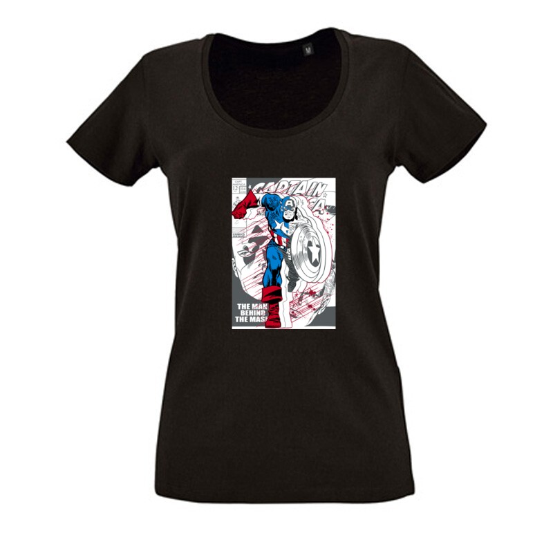 The man behind the mask Női O Nyakú Póló