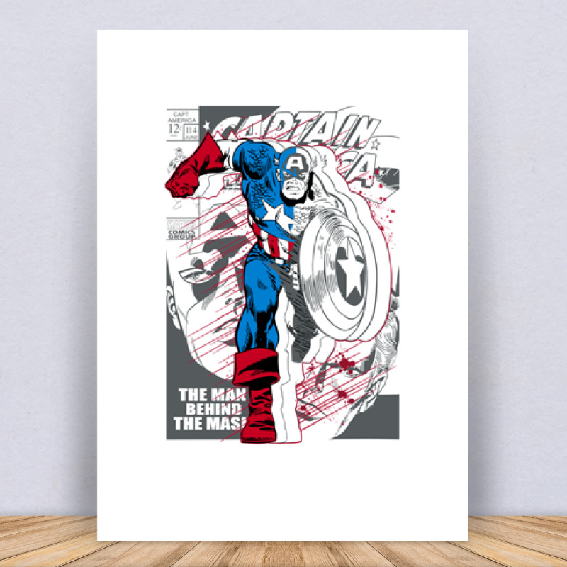 The man behind the mask Vászonkép