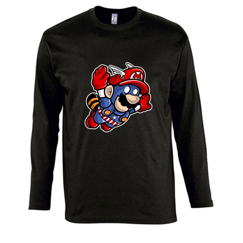 Captain Mario Hosszú Ujjú Póló