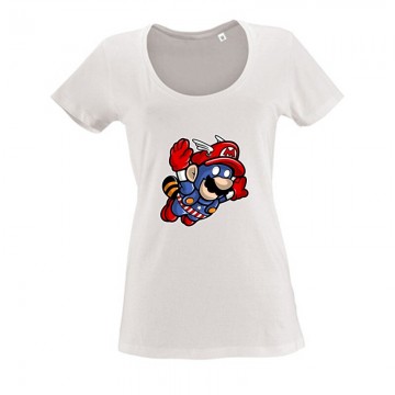 Captain Mario Női O Nyakú Póló