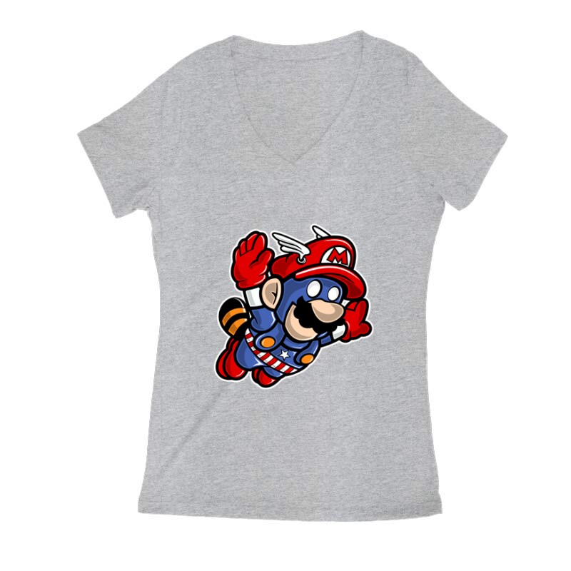 Captain Mario Női V Kivágott póló
