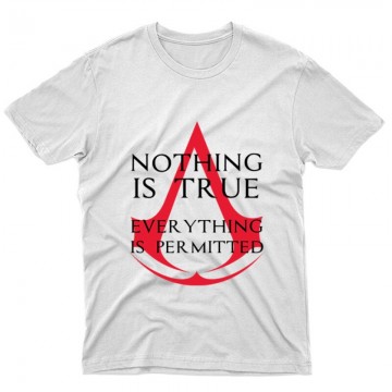 Nothing Is true Everything is permitted Logo Unisex Póló