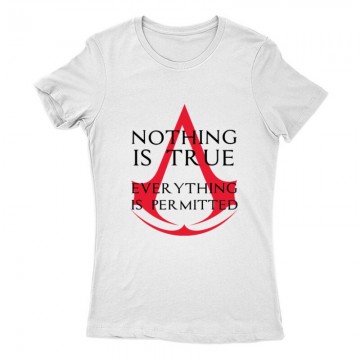 Nothing Is true Everything is permitted Logo Női Póló
